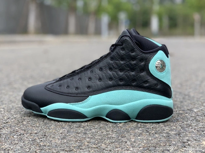 Black 13 Jordan Retro Green Air Island 414571-030 1216